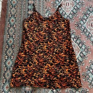 All Saints Cheetah Print Slip Dress